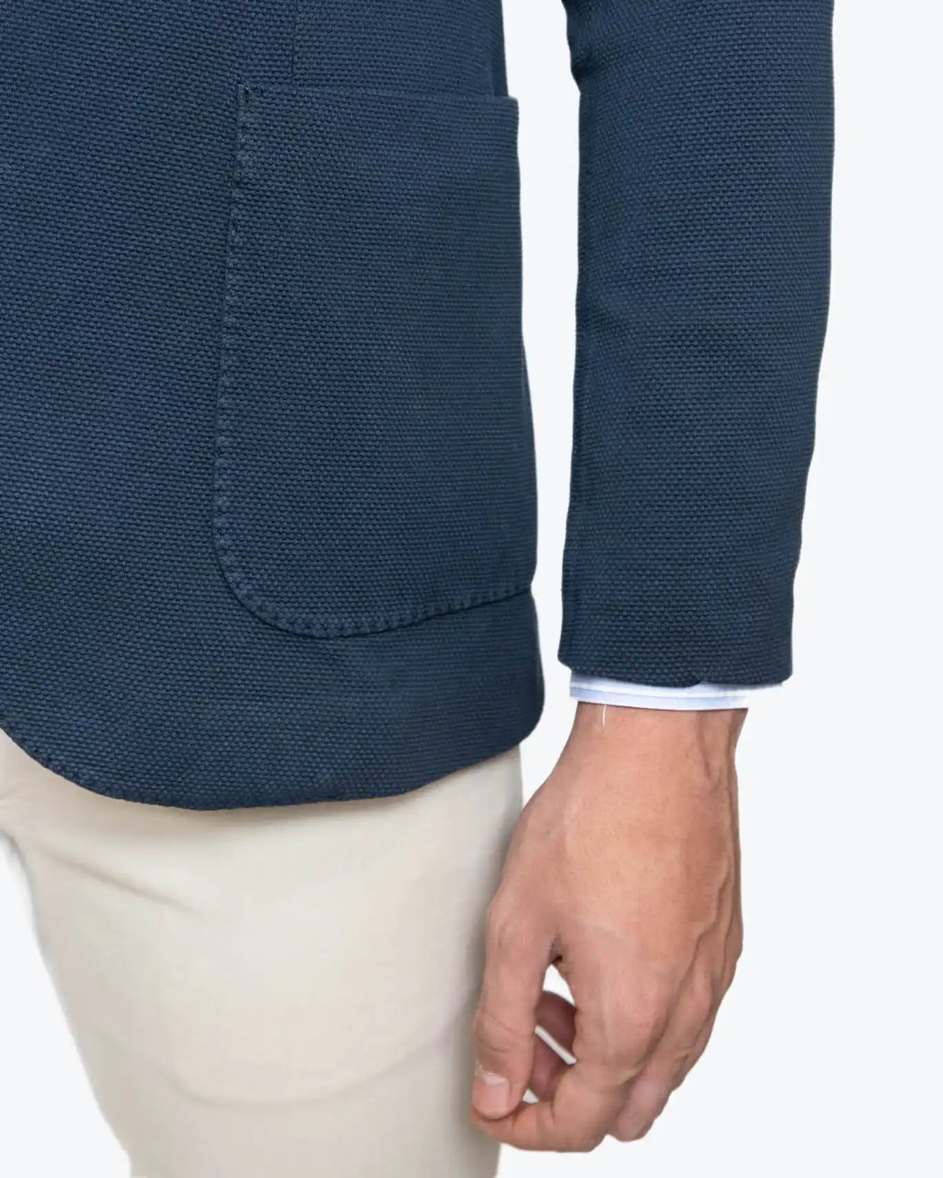 BLAZER DE PIQUÉ AZUL CIRCOLO