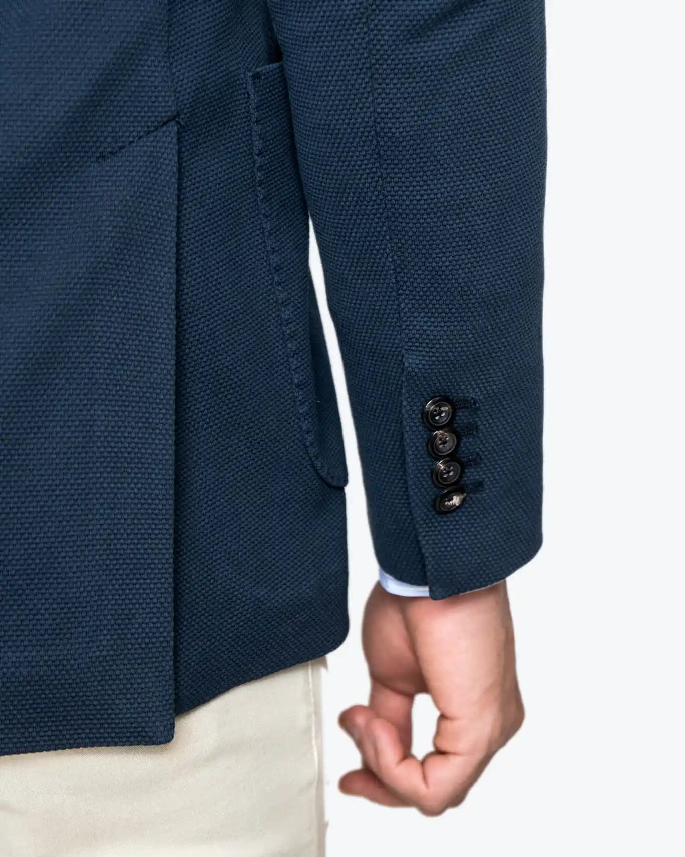 BLAZER DE PIQUÉ AZUL CIRCOLO