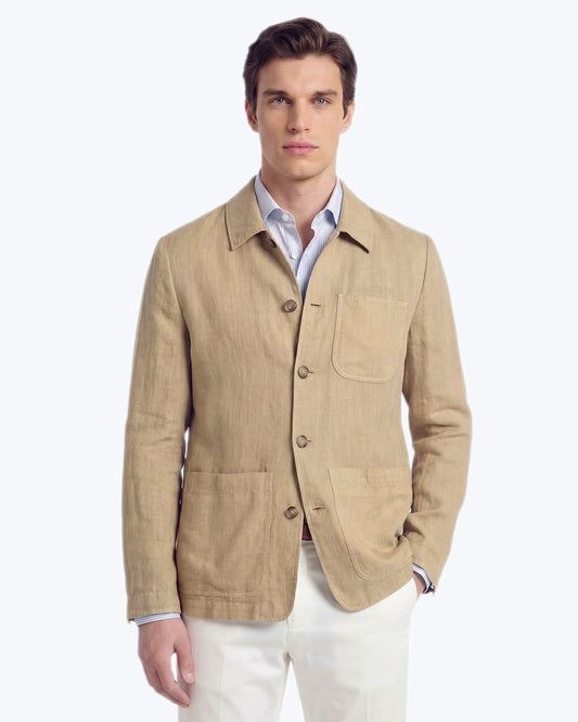 CHAQUETA DE LINO BEIGE ALTEA