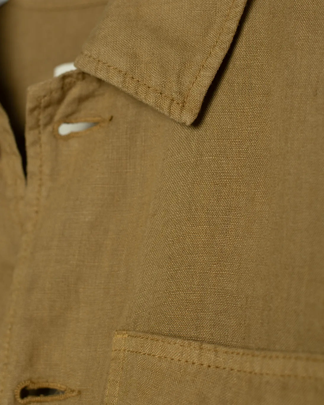 CHAQUETA DE LINO MOSTAZA ALTEA