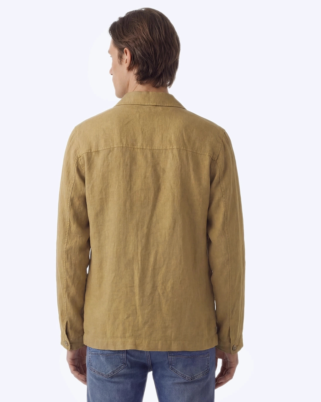 CHAQUETA DE LINO MOSTAZA ALTEA