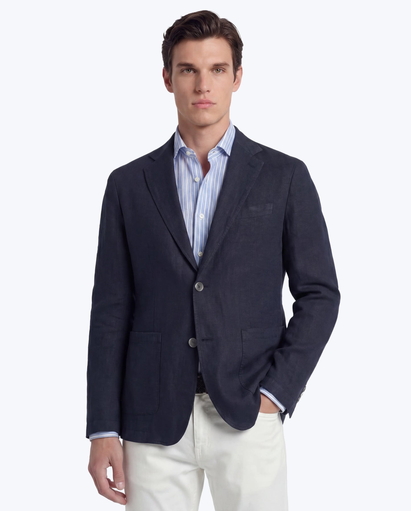 BLAZER DE LINO NAVY ALTEA
