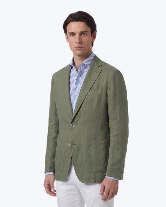 BLAZER DE LINO VERDE ALTEA
