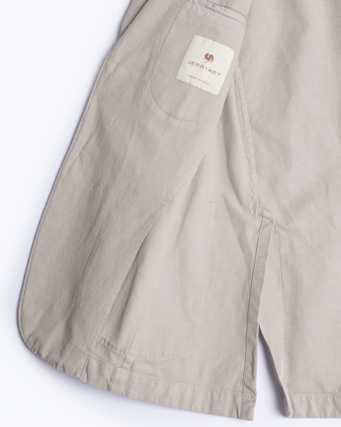 BLAZER GRIS CLARO CON LINO JERRY KEY