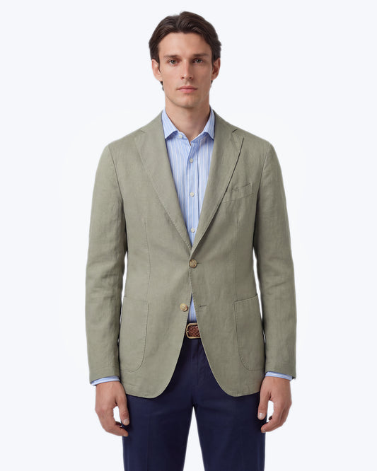 BLAZER VERDE CLARO CON LINO JERRY KEY