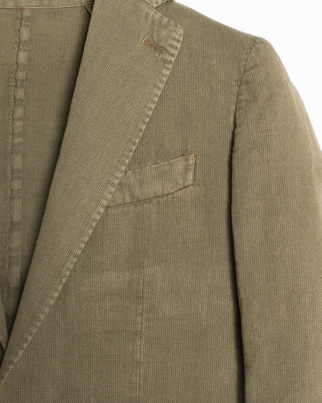 BLAZER VERDE OSCURO CON LINO SANTANIELLO