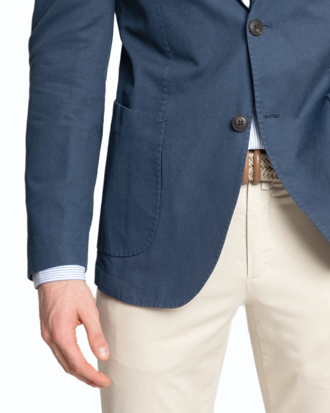 BLAZER AZUL DE ALGODÓN JERRY KEY