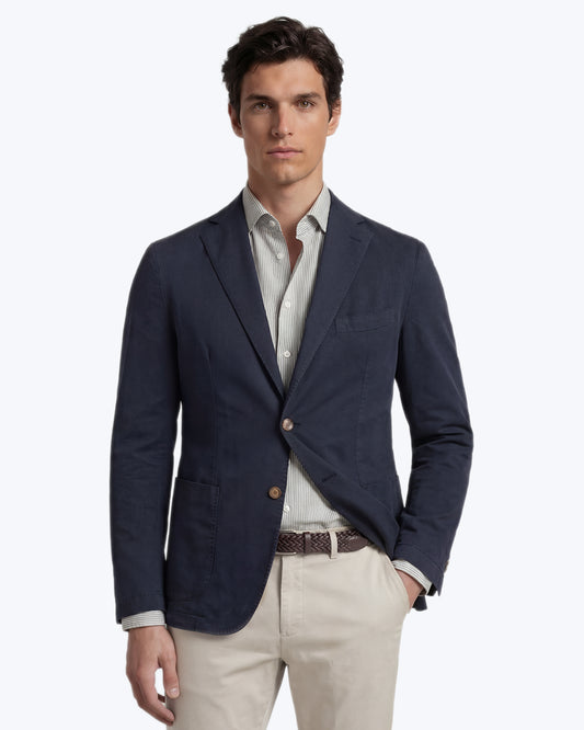 BLAZER NAVY DE ALGODÓN JERRY KEY