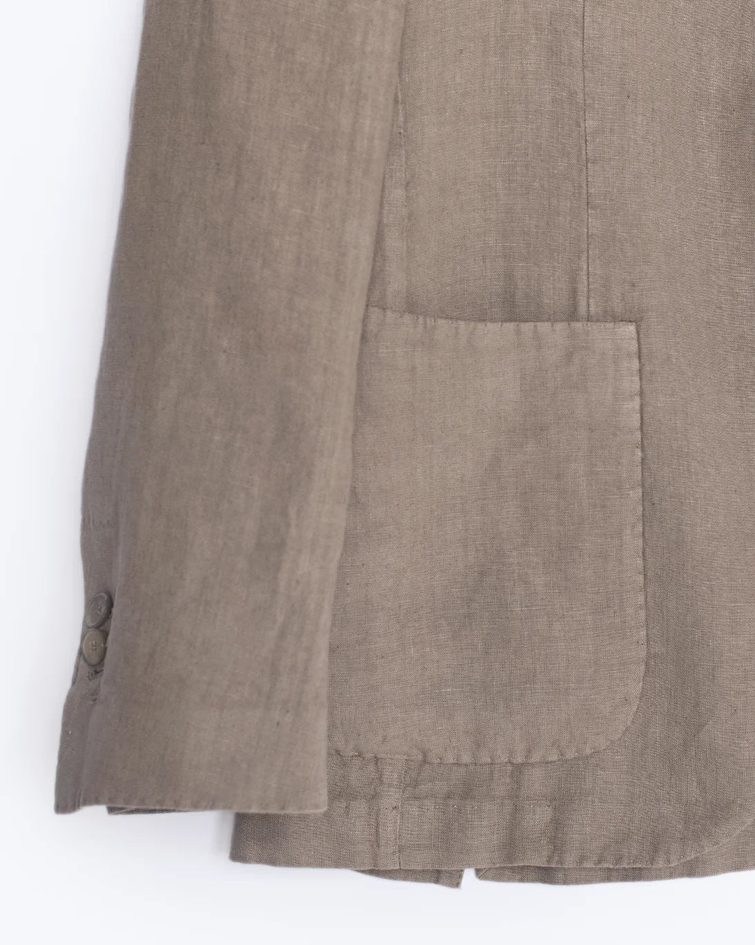BLAZER DE LINO TOPO SANTANIELLO