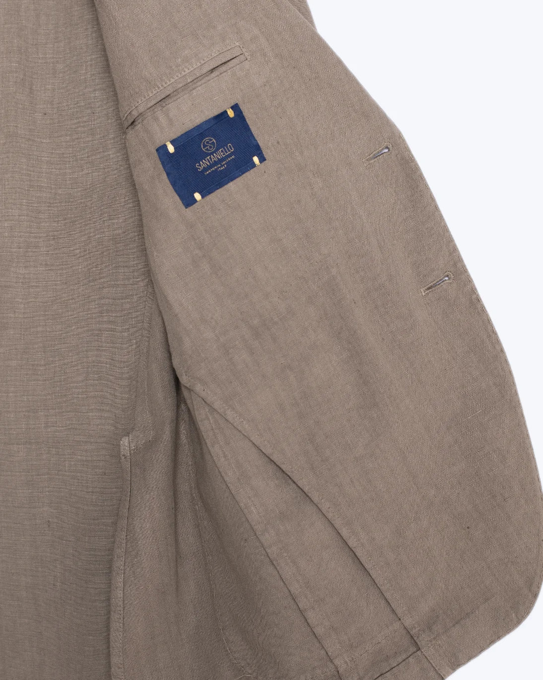 BLAZER DE LINO TOPO SANTANIELLO