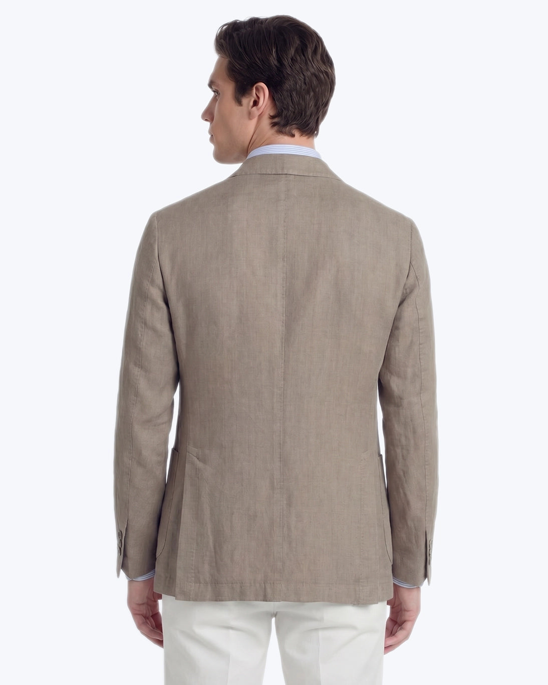 BLAZER DE LINO TOPO SANTANIELLO