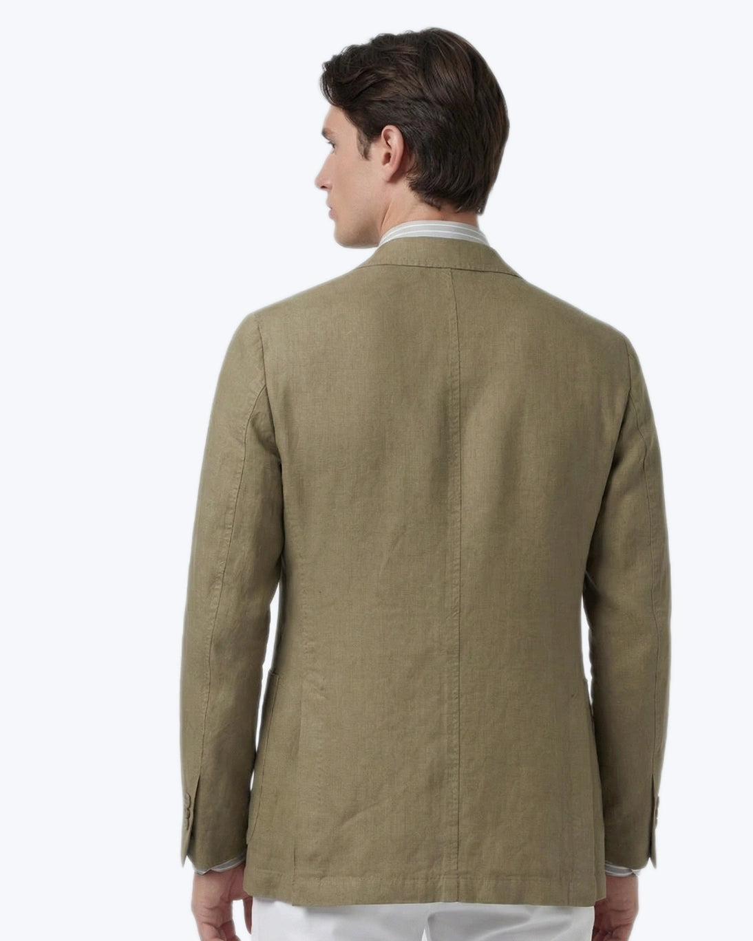 BLAZER DE LINO VERDE SANTANIELLO