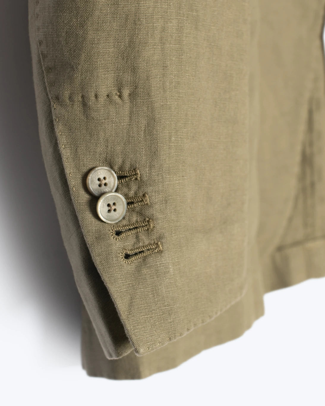 BLAZER DE LINO VERDE SANTANIELLO