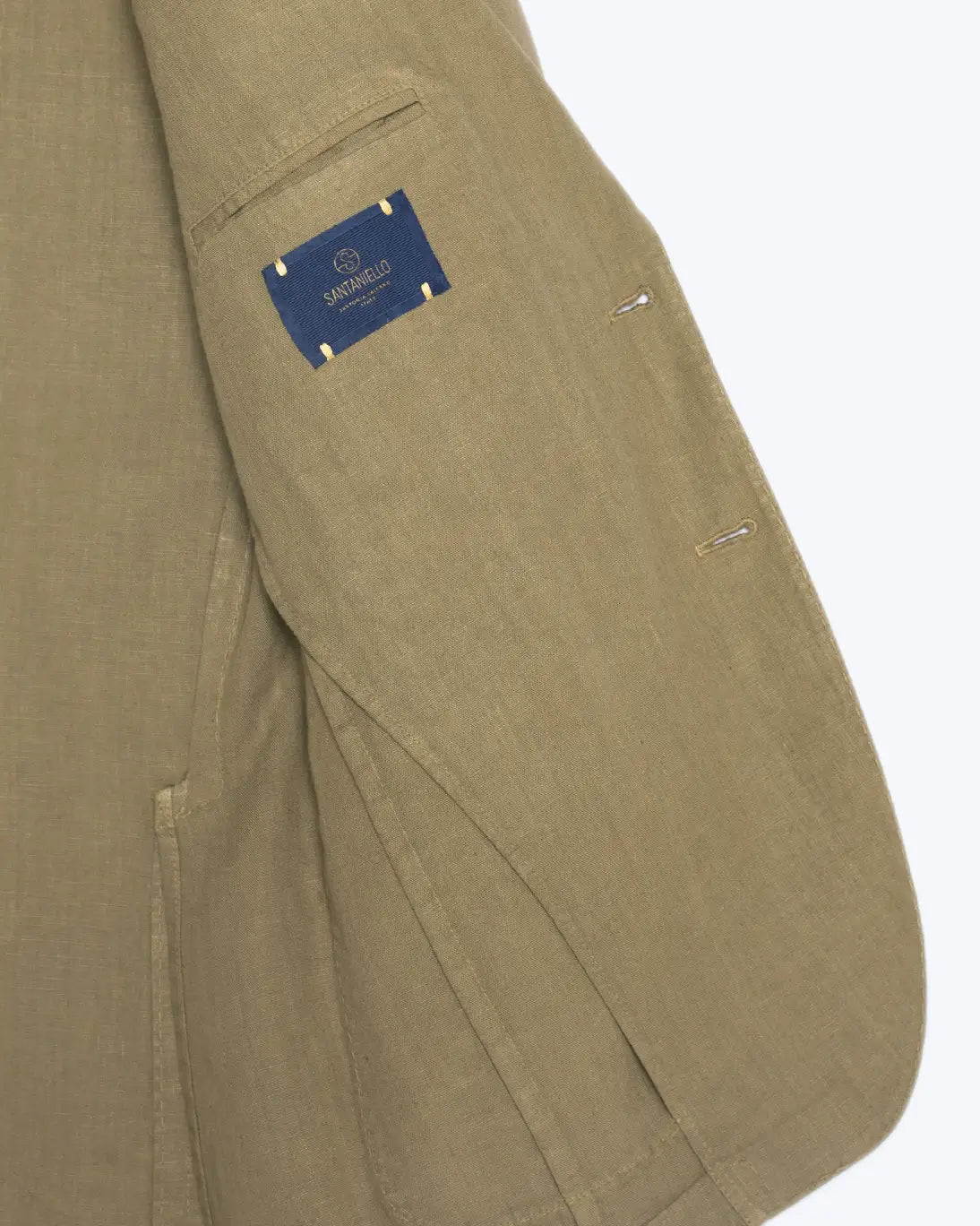 BLAZER DE LINO VERDE SANTANIELLO