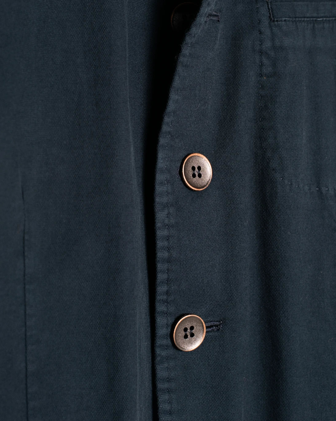 BLAZER DE CUELLO MAO AZUL MAXIMILIAN