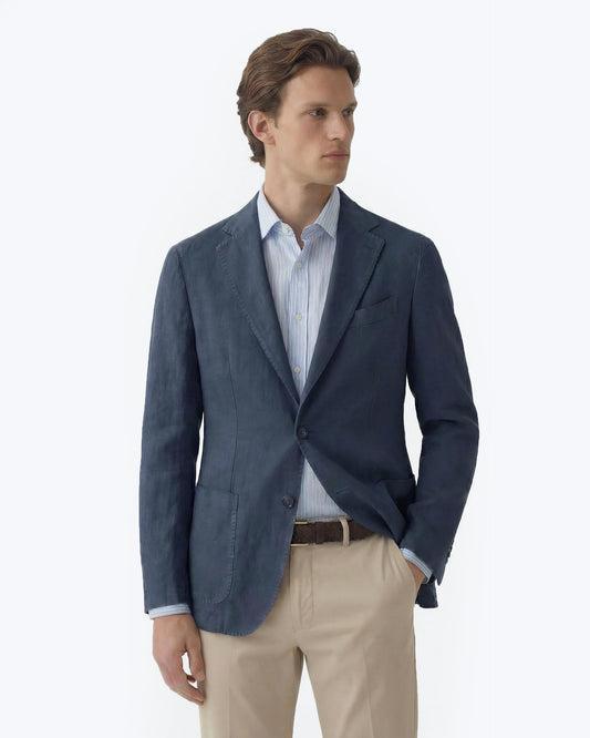 BLAZER DE LINO AZUL L.B.M. 1911