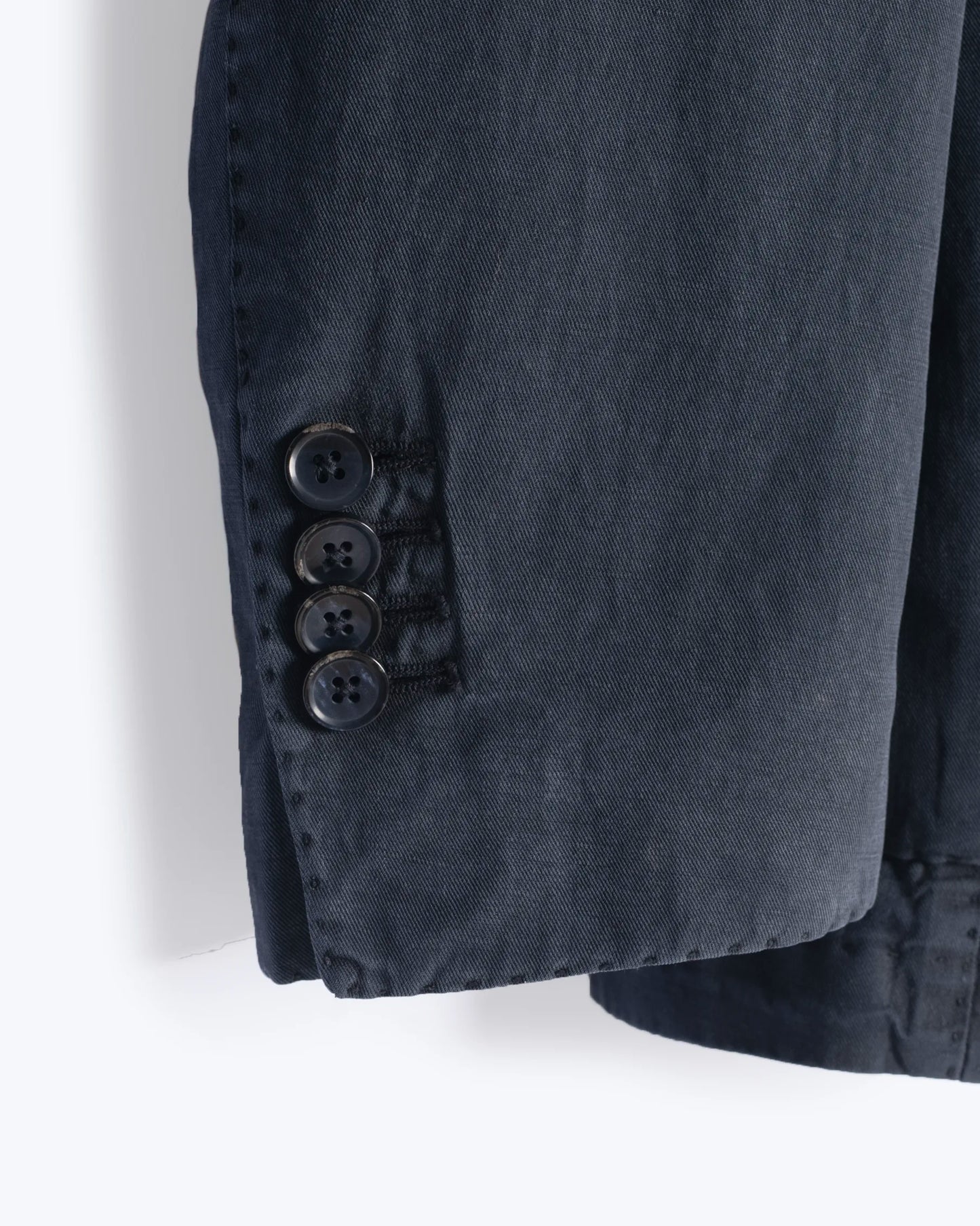 BLAZER AZUL DESGASTADO CON LINO L.B.M. 1911