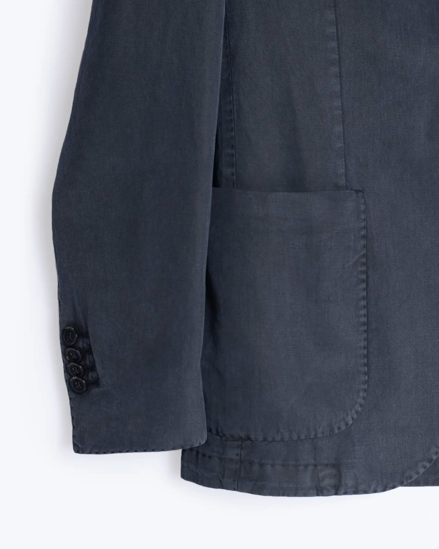 BLAZER AZUL DESGASTADO CON LINO L.B.M. 1911