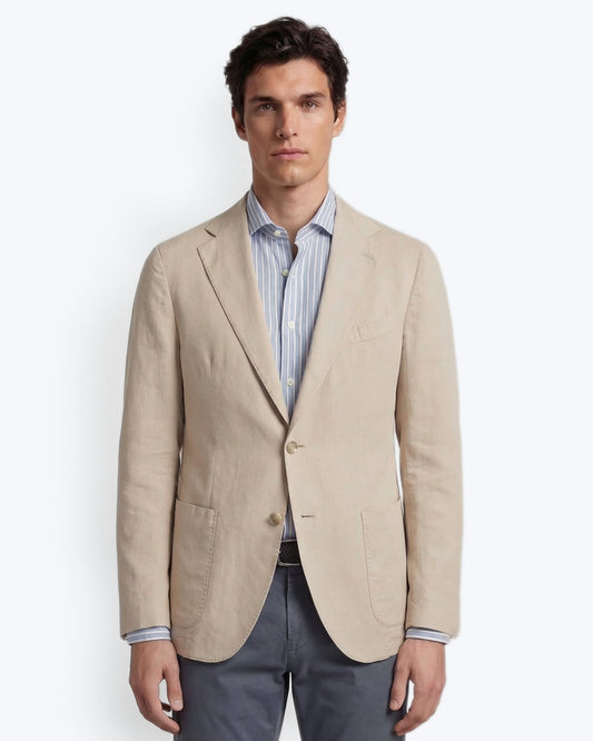 BLAZER BEIGE CLARO DE ALGODÓN SANTANIELLO