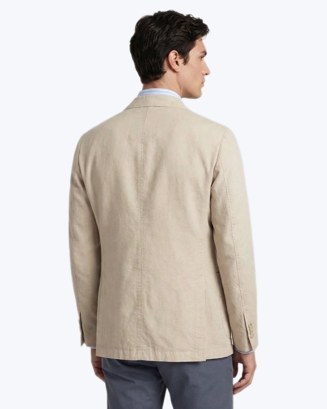 BLAZER BEIGE CLARO DE ALGODÓN SANTANIELLO