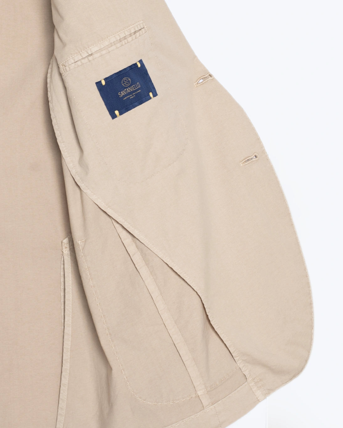 BLAZER BEIGE CLARO DE ALGODÓN SANTANIELLO