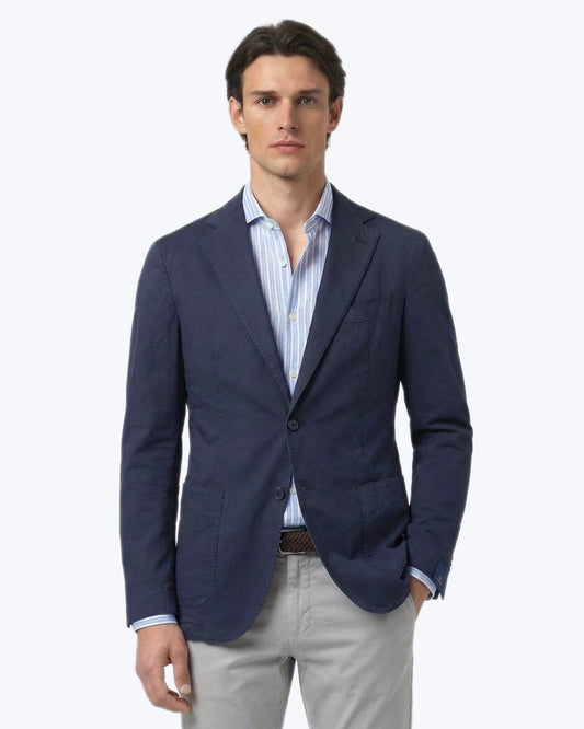 BLAZER AZUL DE ALGODÓN SANTANIELLO
