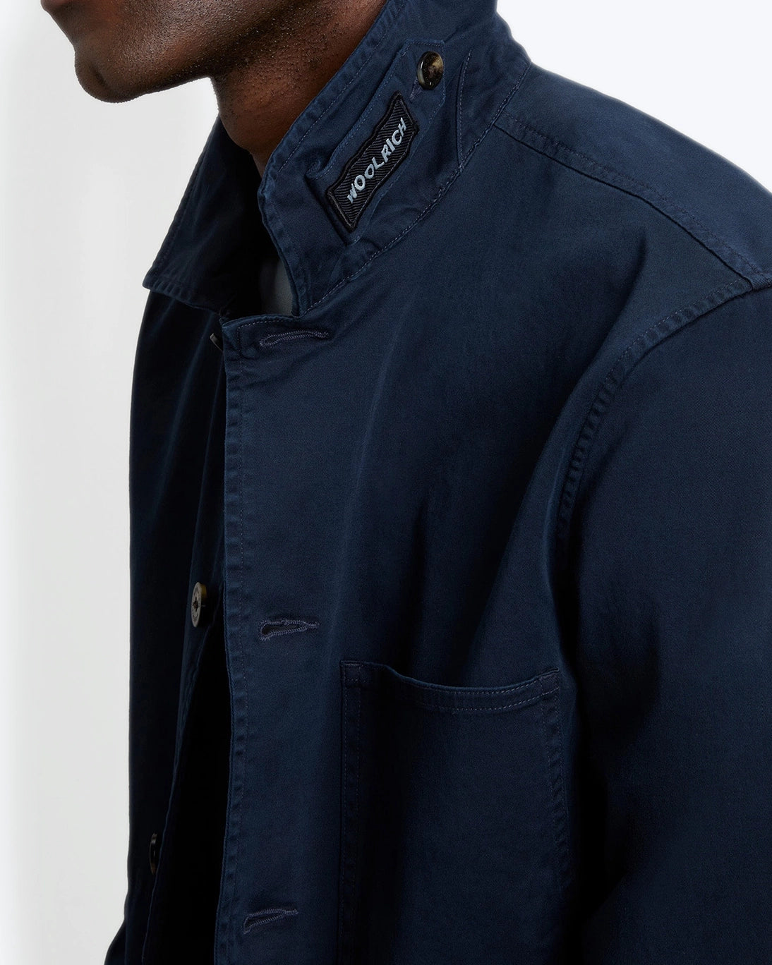CHAQUETA AZUL DE ALGODÓN WOOLRICH