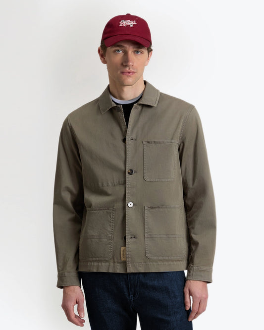 CHAQUETA VERDE DE ALGODÓN WOOLRICH