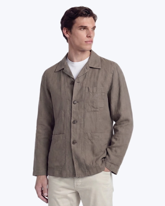 CHAQUETA DE LINO TOPO HARTFORD