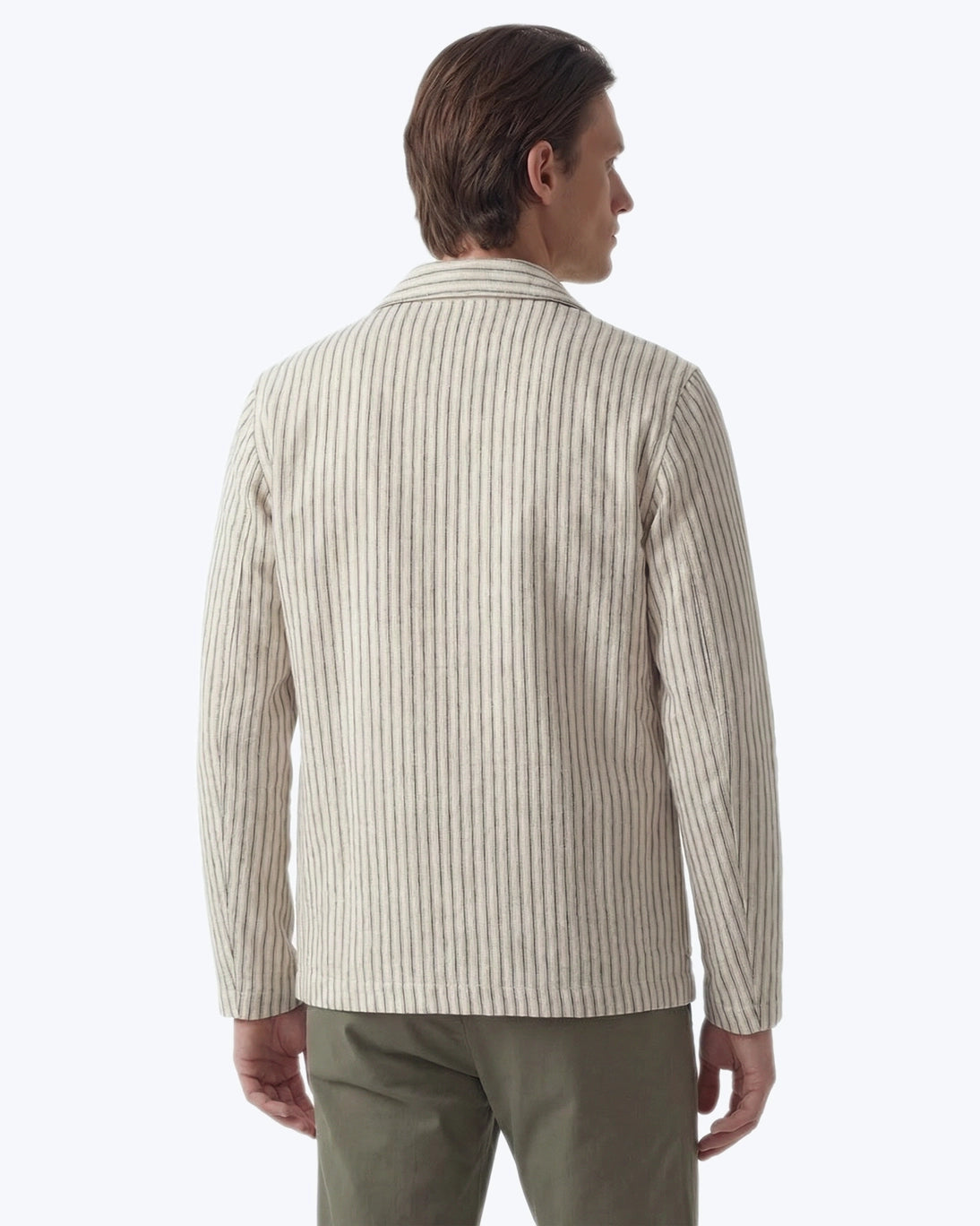 CHAQUETA RAYAS DE LINO Y ALGODÓN HARTFORD