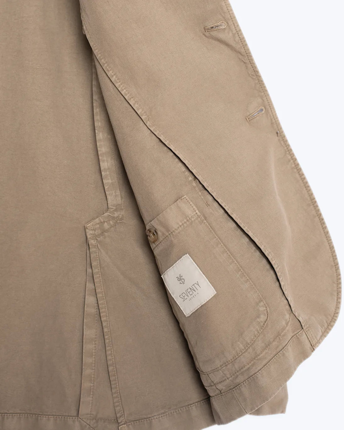 BLAZER TOPO CON LINO SEVENTY