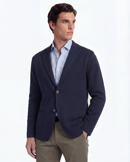 BLAZER DE PUNTO NAVY FILIPPO DE LAURENTIIS