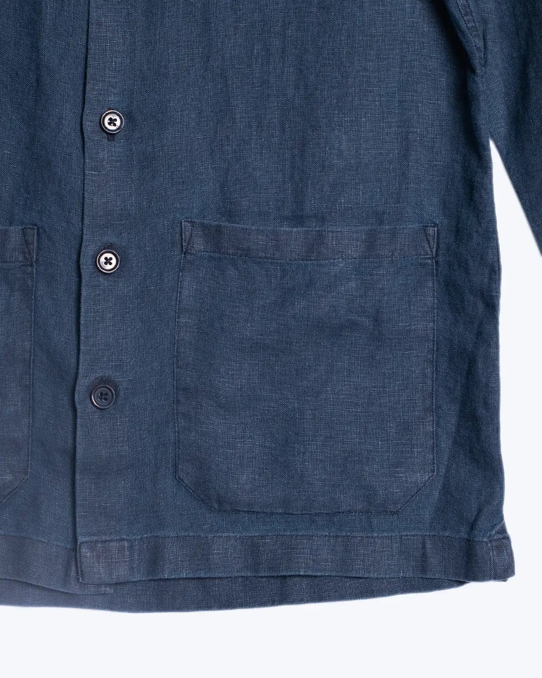 SOBRECAMISA AZUL MARINO DE LINO TWAY