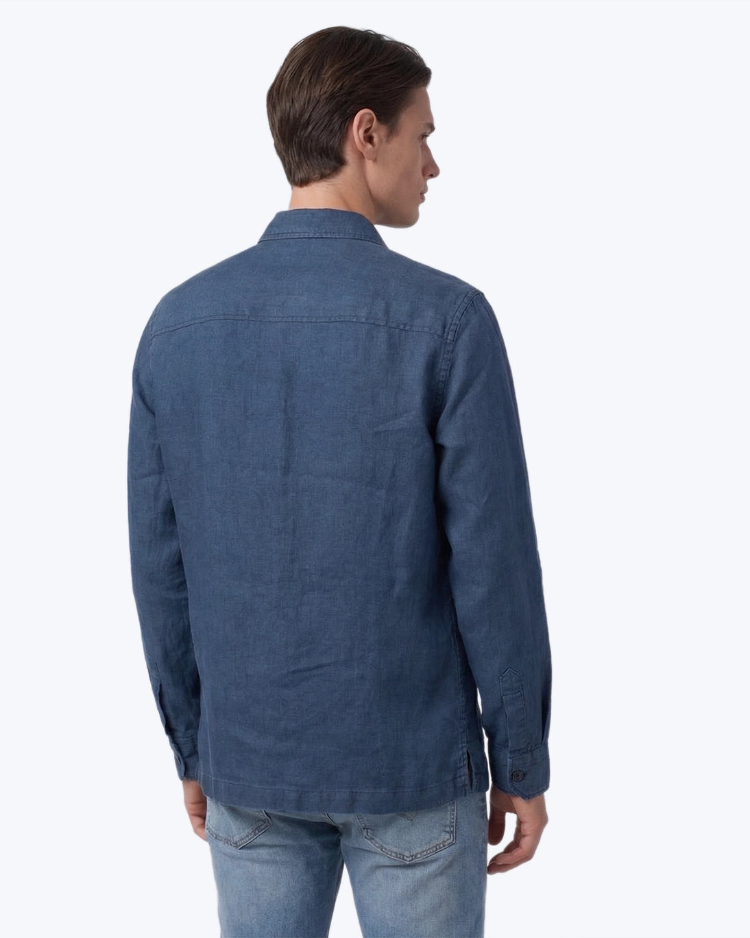 SOBRECAMISA AZUL MARINO DE LINO TWAY