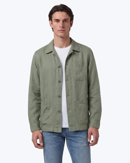 SOBRECAMISA VERDE CLARO DE LINO TWAY