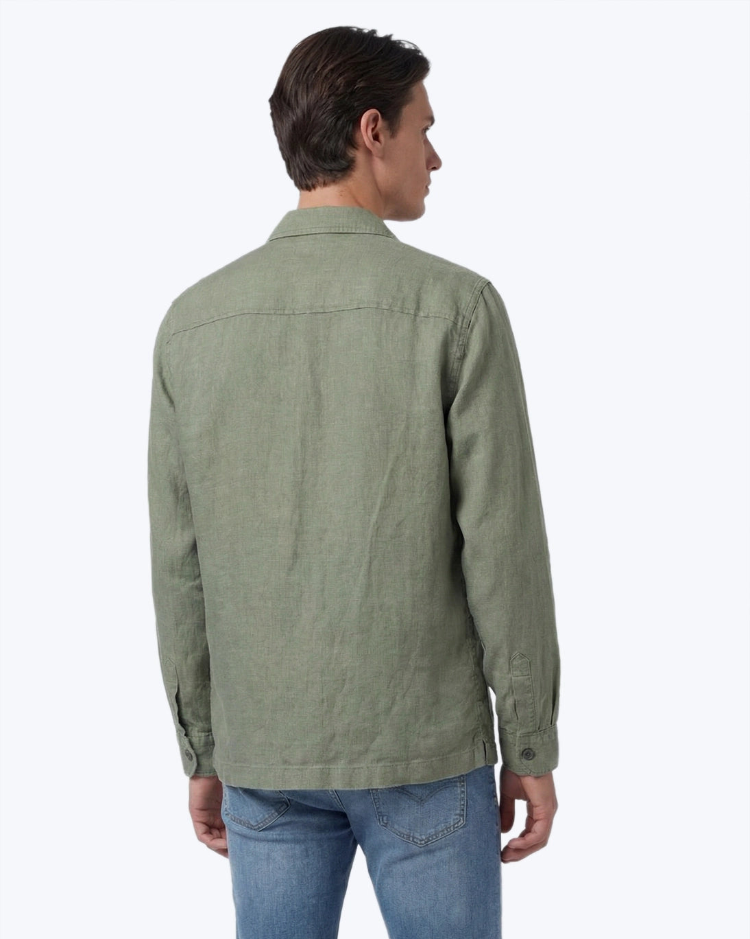 SOBRECAMISA VERDE CLARO DE LINO TWAY