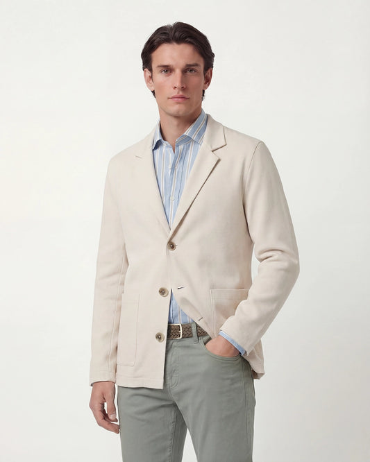 BLAZER DE PUNTO CREMA ALTEA