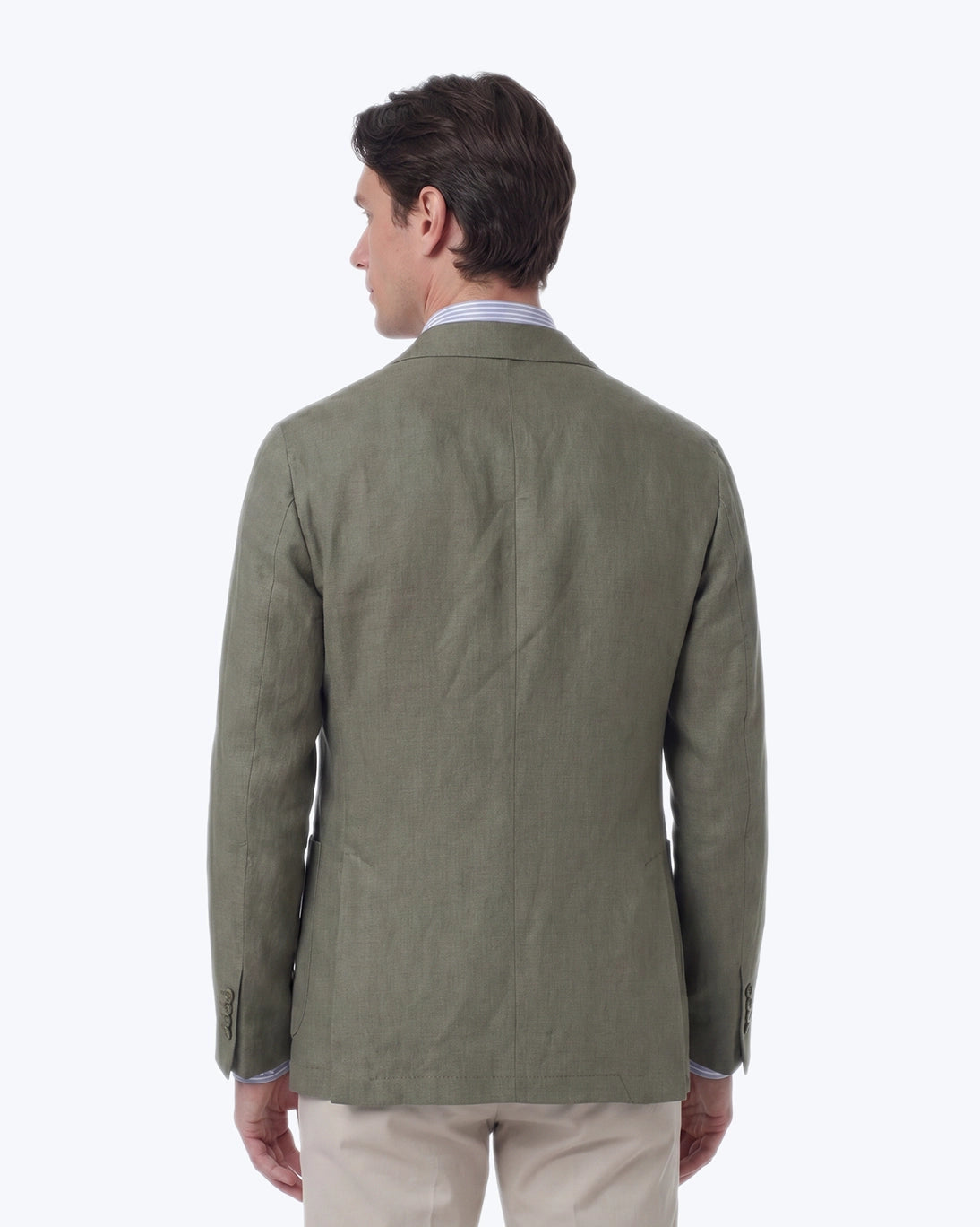 BLAZER VERDE CON LINO JERRY KEY