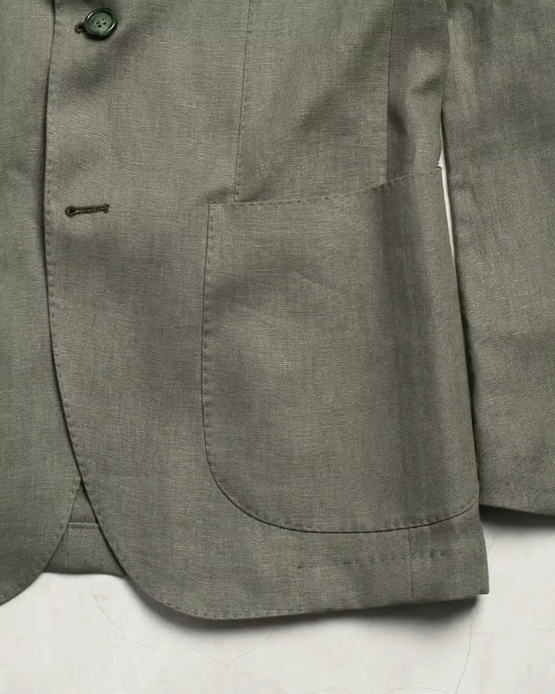 BLAZER VERDE CON LINO JERRY KEY