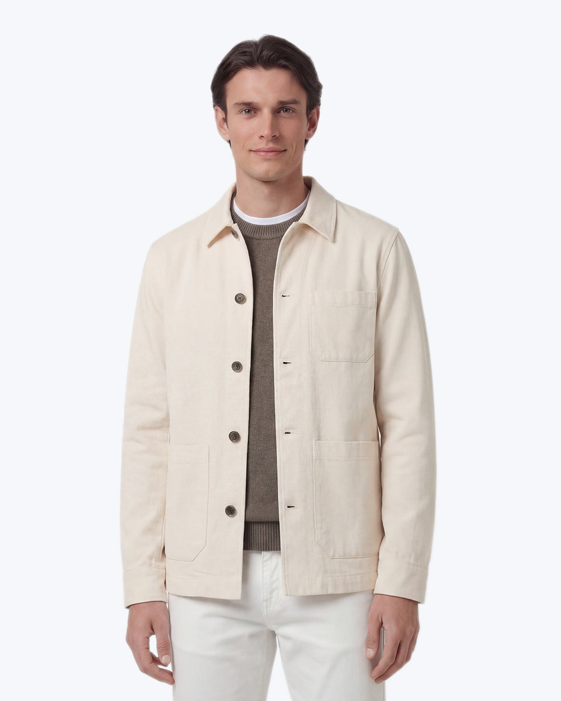 CHAQUETA 3 BOLSILLOS BLANCO CRUDO GALLIA 1958