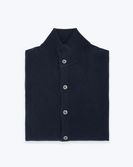 CHAQUETA DE PUNTO AZUL FILIPPO DE LAURENTIIS