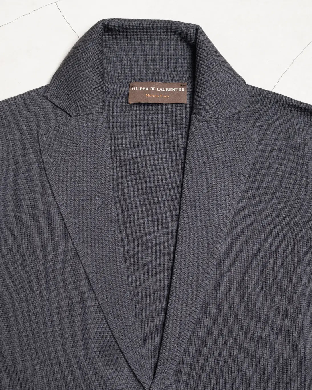 BLAZER DE PUNTO AZUL FILIPPO DE LAURENTIIS