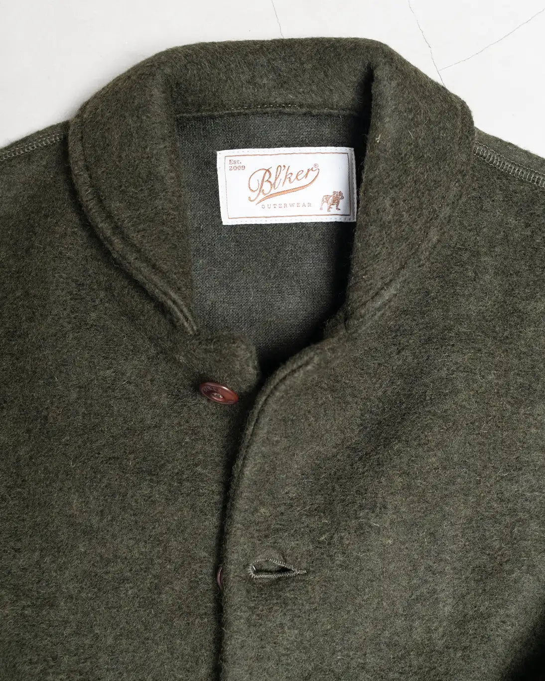 CHAQUETA DE LANA VERDE BL’KER