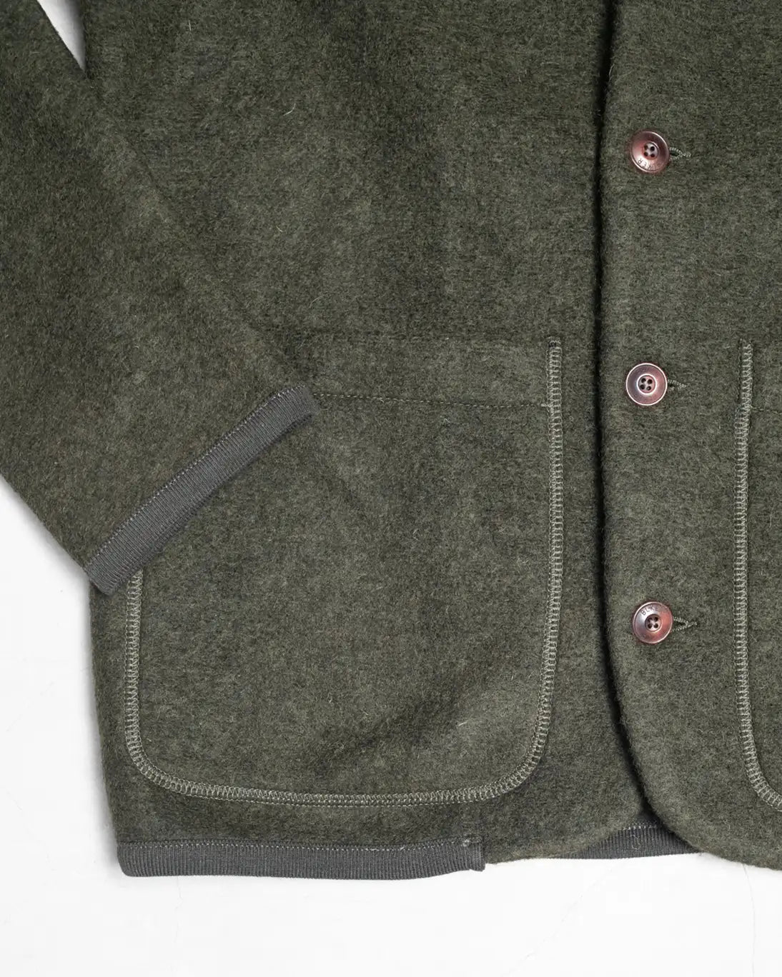 CHAQUETA DE LANA VERDE BL’KER
