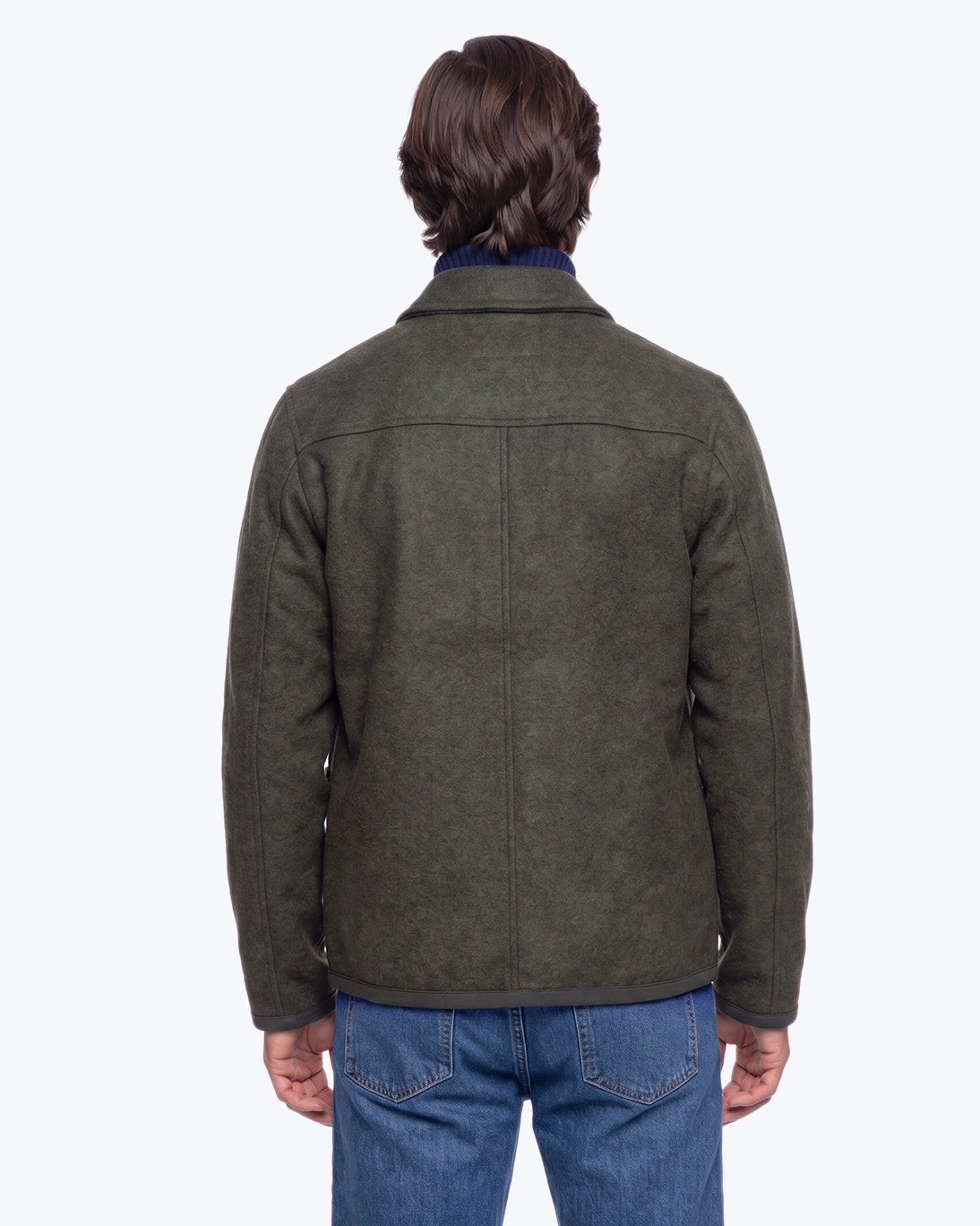 CHAQUETA DE LANA VERDE BL’KER