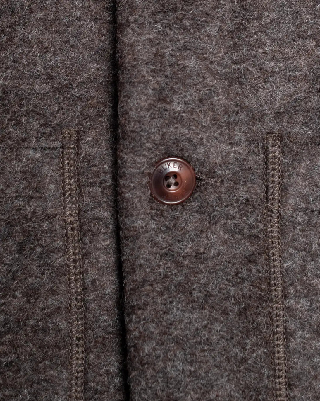 CHAQUETA DE LANA MARRÓN BL’KER