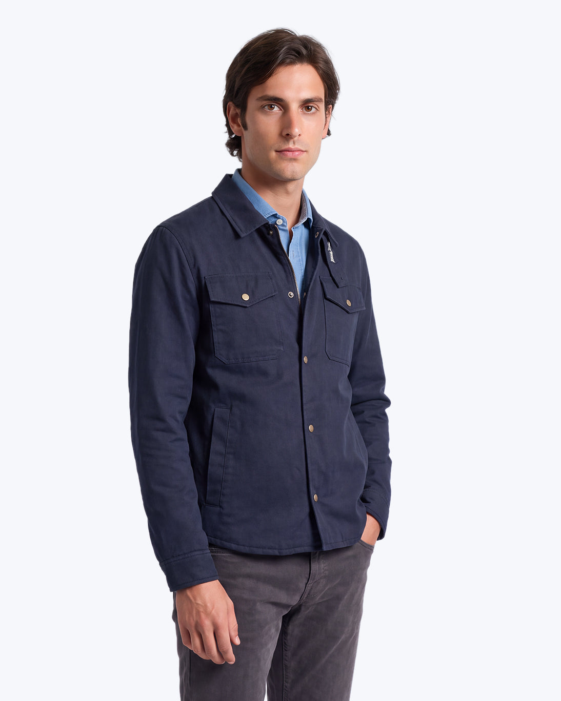 CHAQUETA DE BOLSILLOS WOOLRICH AZUL MARINO