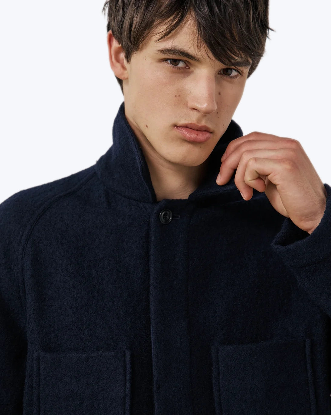 CHAQUETA 4 BOLSILLOS LANA NAVY HARTFORD