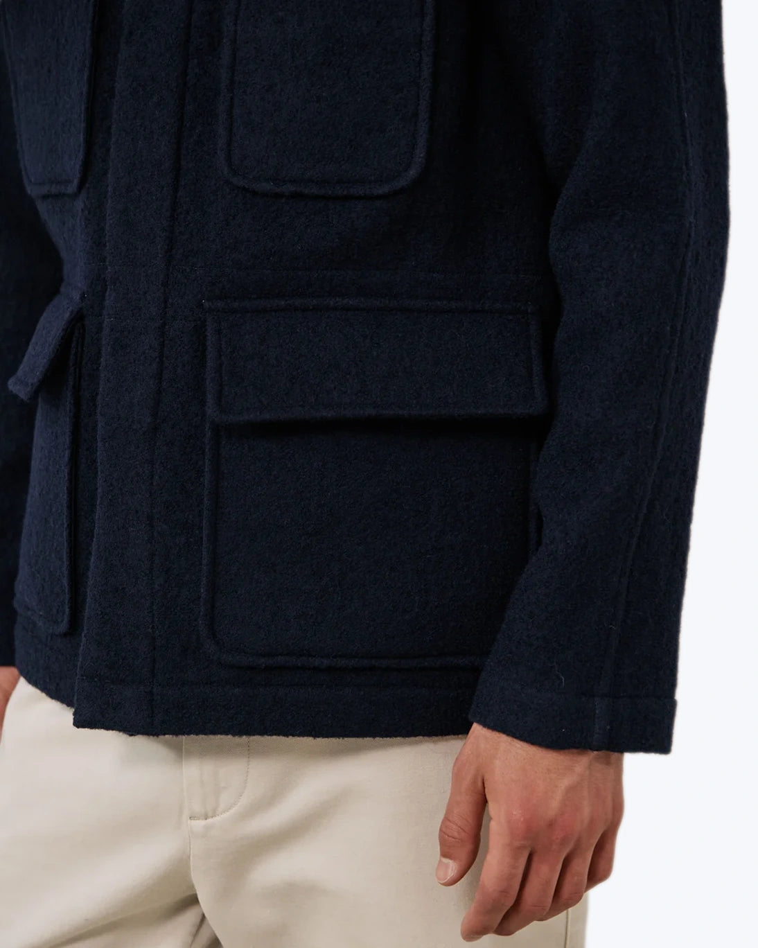 CHAQUETA 4 BOLSILLOS LANA NAVY HARTFORD