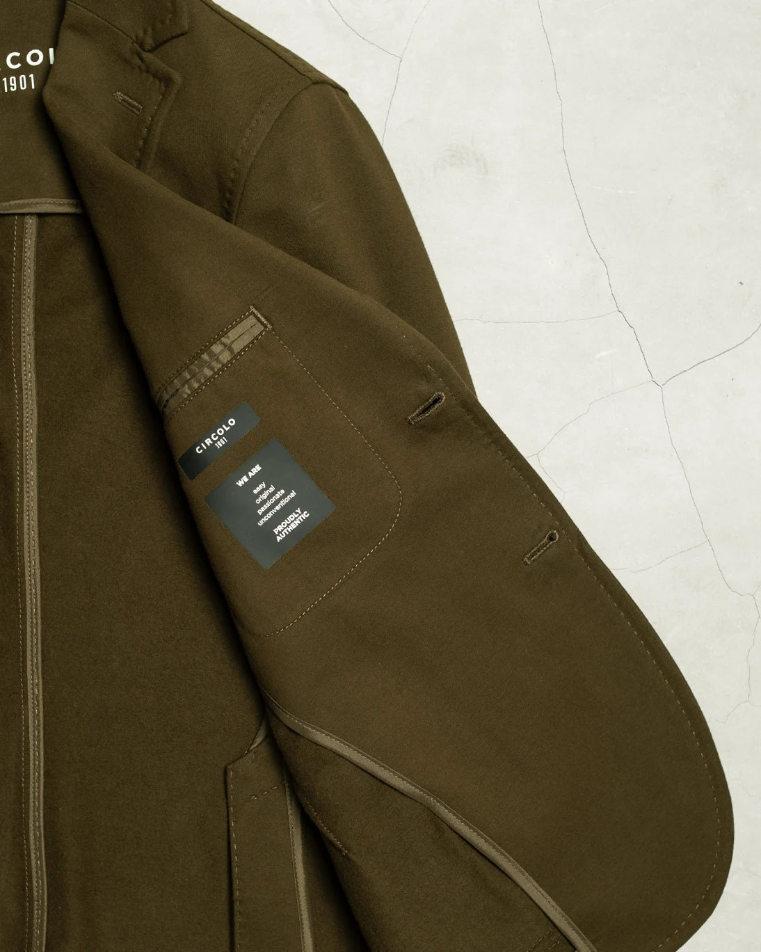 BLAZER FLEECE VERDE CIRCOLO 1901
